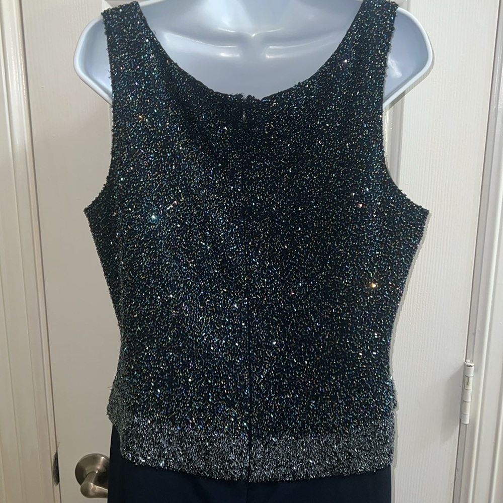 Floor Length Formal Dress with Bling Top - Picture 7 of 15